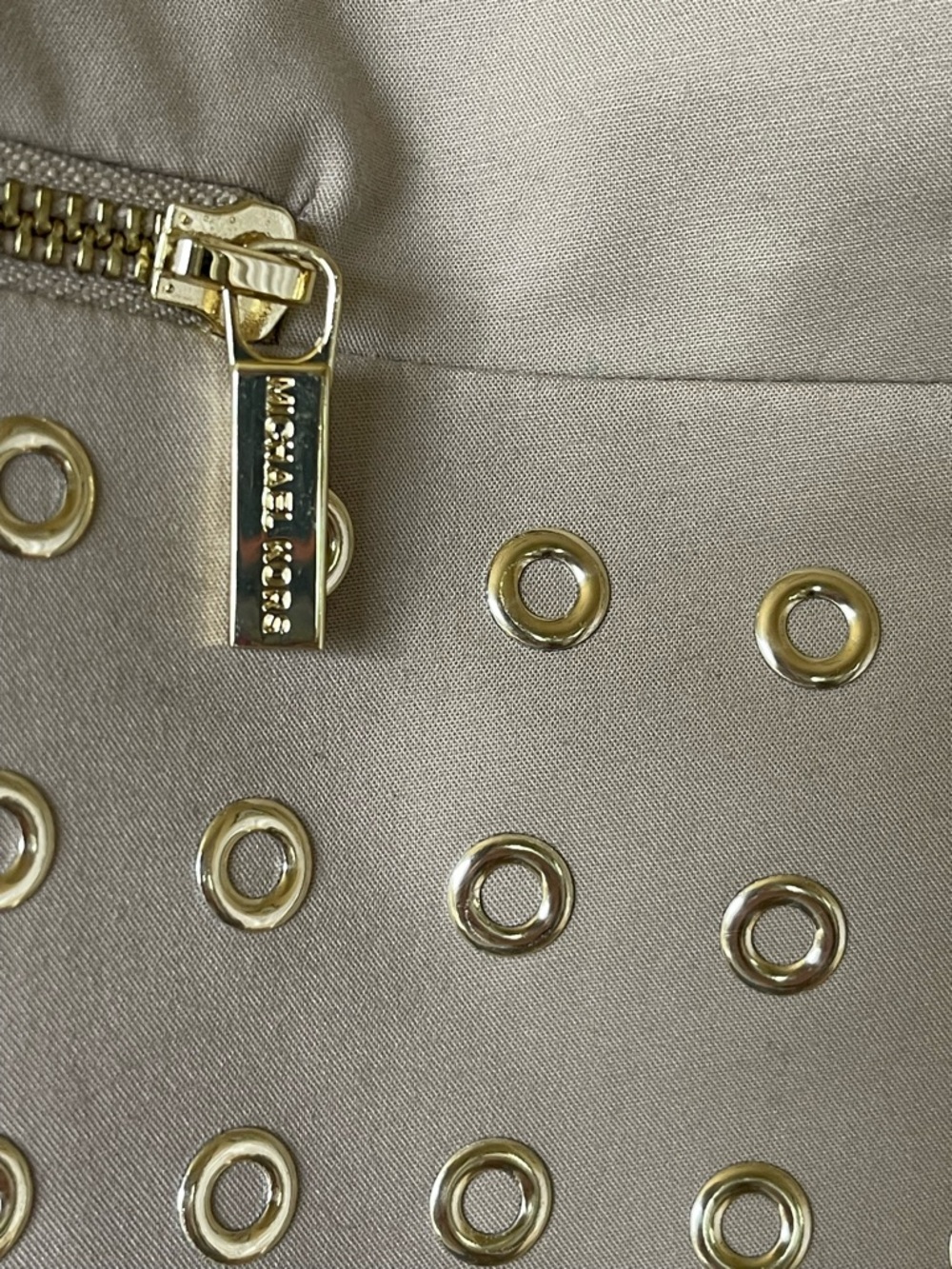 Michael Kors Collection Khaki Peplum Blazer Size 2 Grommet Jacket RARE Sample - Picture 5 of 6